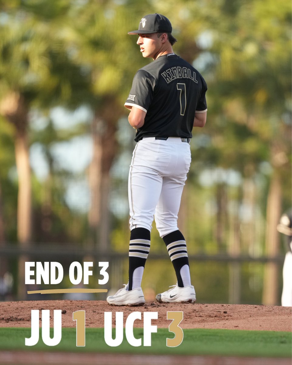 UCF_Baseball's tweet photo. Up 2 after 3🫡 https://t.co/objw17DHso