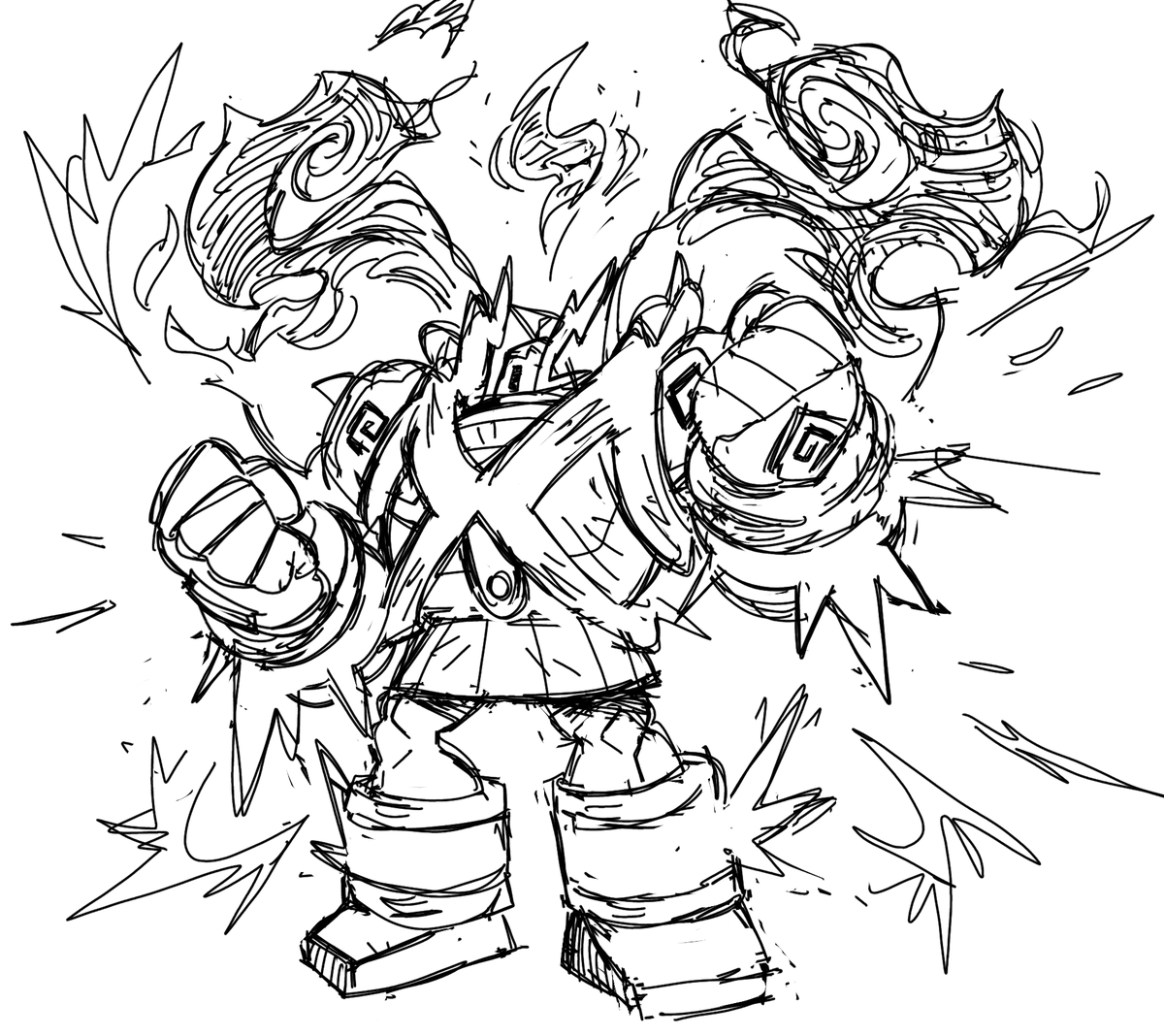 Mega Golurk sketch