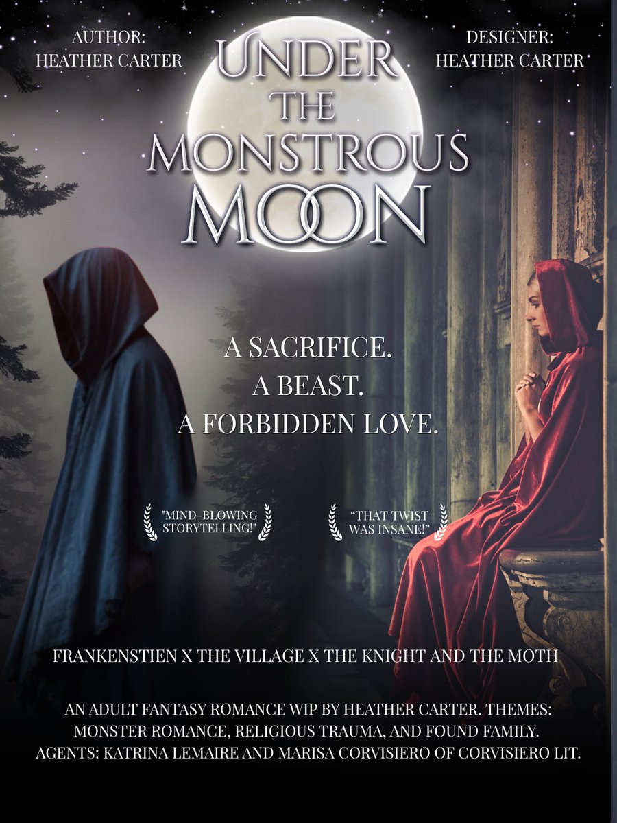 HLCarter_Author's tweet image. THE KNIGHT AND THE MOTH X FRANKENSTEIN
Odessa Righteous is an upstanding citizen of Stalwart, blessed by the Nine and ever faithful. But when she is chosen as a sacrifice to a vicious monster, everything she thought she knew—and believed—is upended.
#PosterPit #W #AG #A #F #R