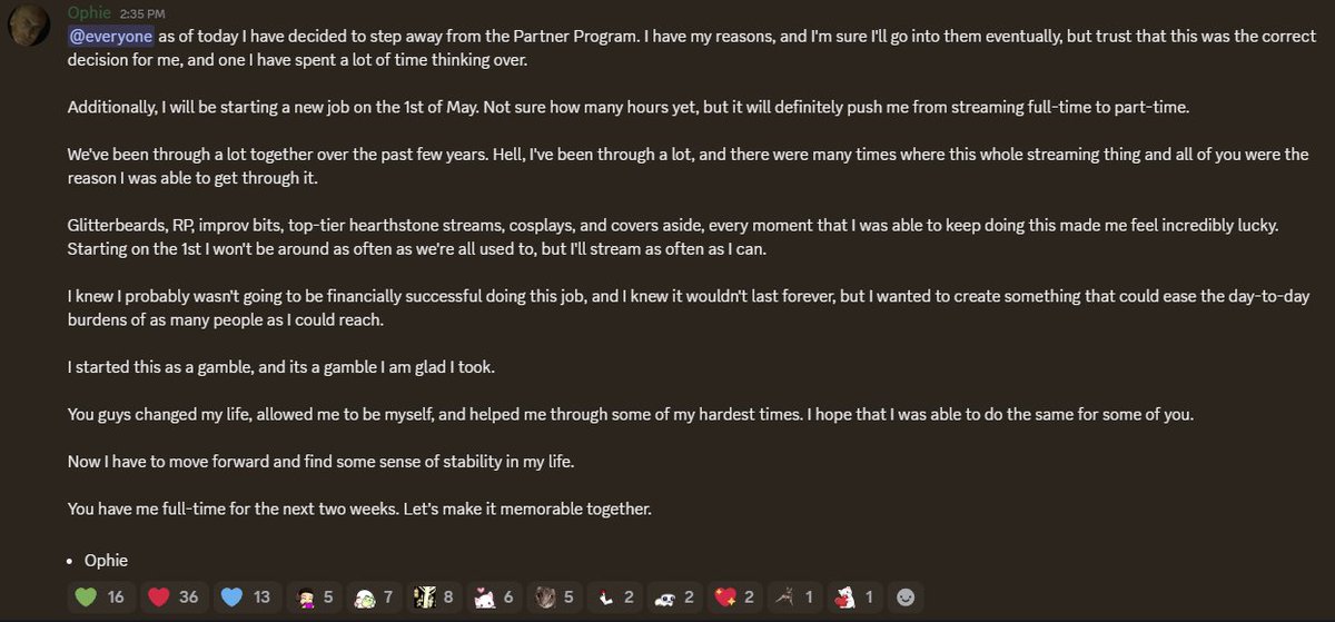 OphieIRL's tweet image. Making some big changes, folks. I wish nothing but the best for Rare and the friends I made in the program along the way. Sometimes we have to reevaluate what we're doing and why we're doing it.

Thank you for allowing me into your lives. Much love.

#rare #seaofthieves