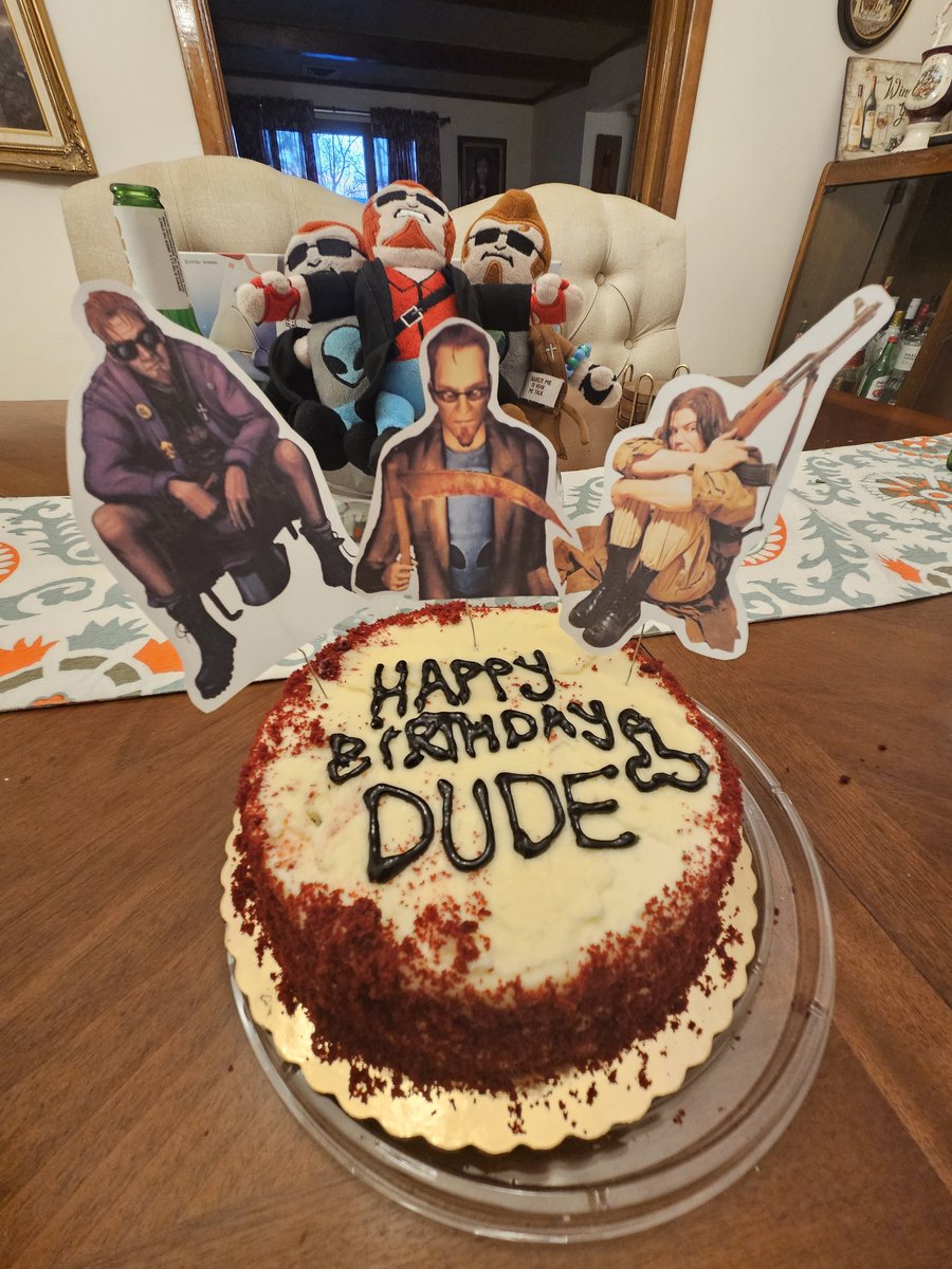 EvilKanaya's tweet image. Happy bday Postal Dude, celebrating with @ive_gone_postal