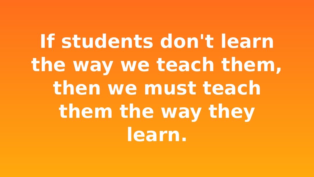 drmarciatate's tweet image. Our job isn’t to teach the way that’s easiest for us—it’s to reach every learner in the room. When we make that shift, we open the door for every student to succeed! #edchat #brainbasedlearning #education #teachers #teaching