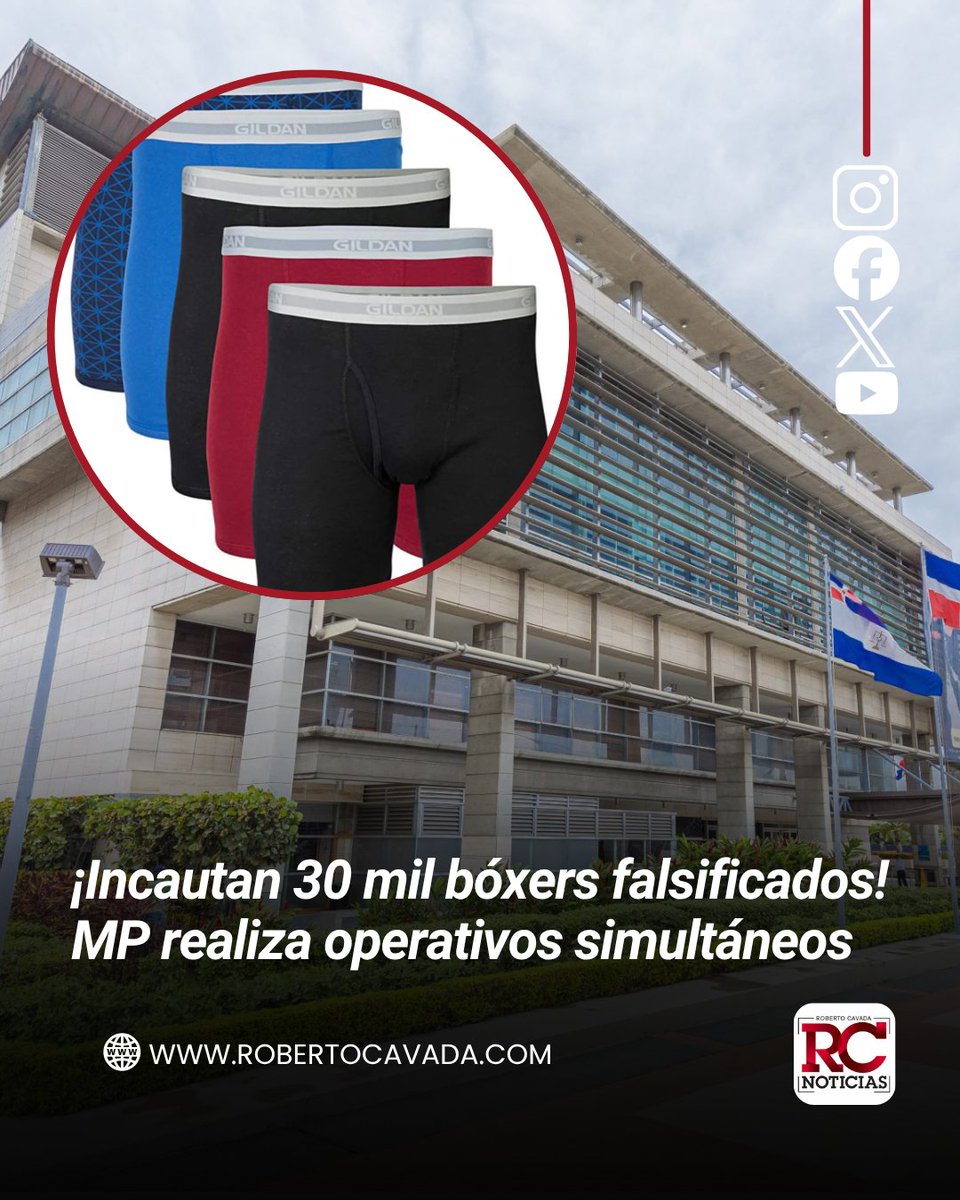 rcavada's tweet image. ¡Incautan 30 mil bóxers falsificados! Ministerio Público realiza operativos simultáneos

robertocavada.com/incautan-30-mi…

#RobertoCavada #RCNoticias #MinisterioPúblico