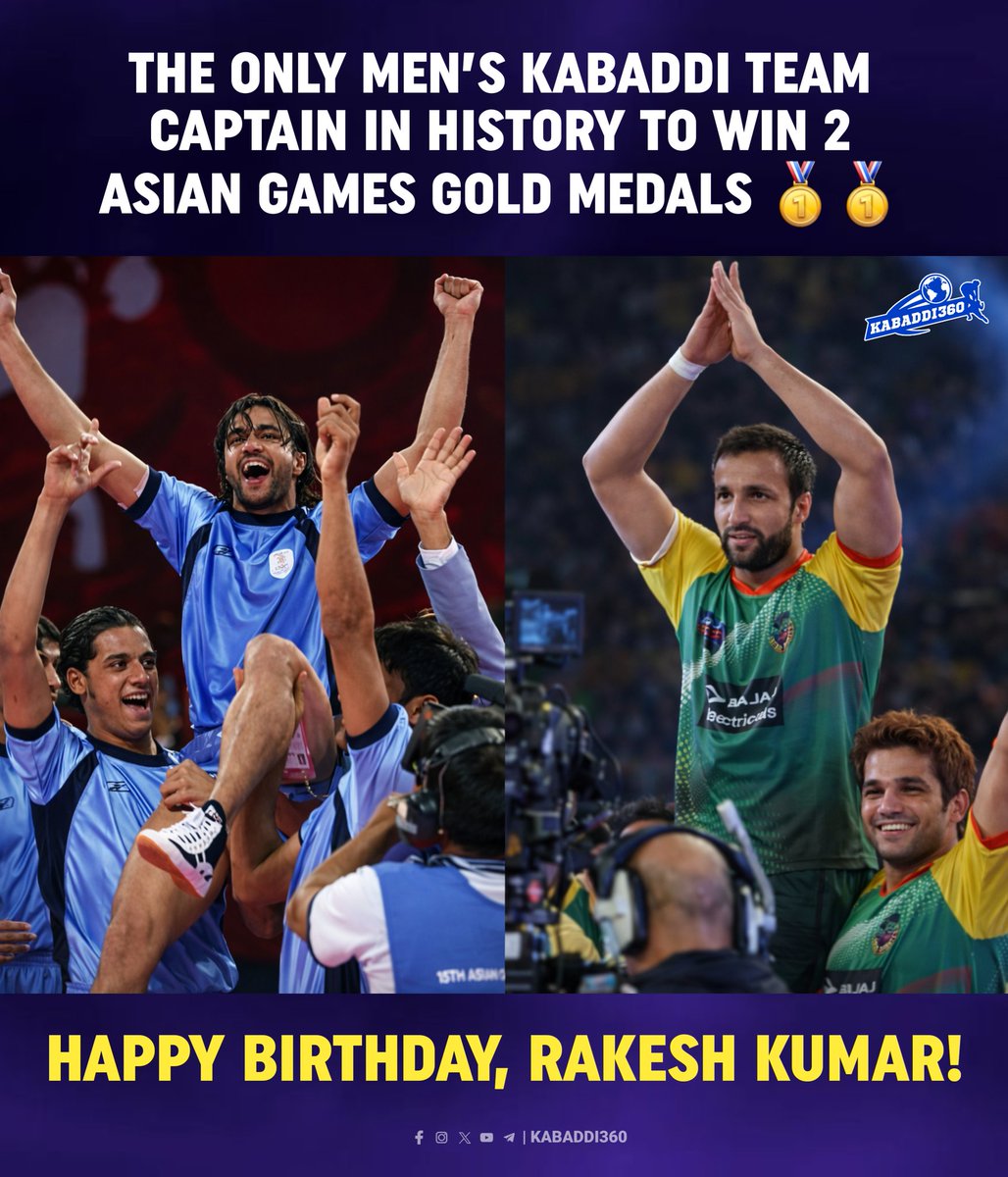 Kabaddi_360's tweet photo. 🎉 Happy Birthday Rakesh Kumar! 🏆🔥
A true legend of kabaddi — wishing you good health and continued success! 💪✨
.
.
.
.
#rakeshkumar
#kabaddilegends
#happybirthday
#kabaddi360 https://t.co/D446KolZYa
