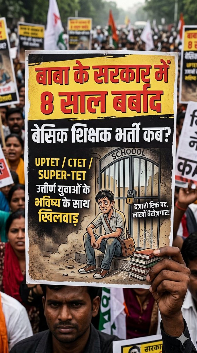 क्या उत्तर प्रदेश में भर्ती की तारीखें अब इतिहास के पन्नों में खो गई हैं ?
#Release_UP_Primary_Teacher_Vacancy