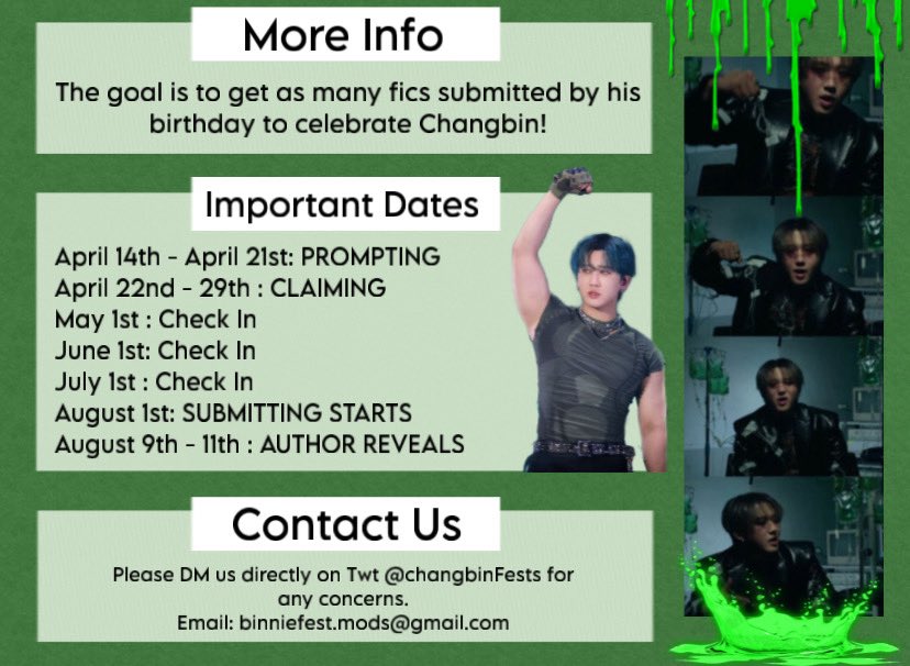 ChangbinFests's tweet photo. ChngbnFest 2026 has officially started 💚

🔗 to forms will be down below as they come https://t.co/qbYhpbLK5I