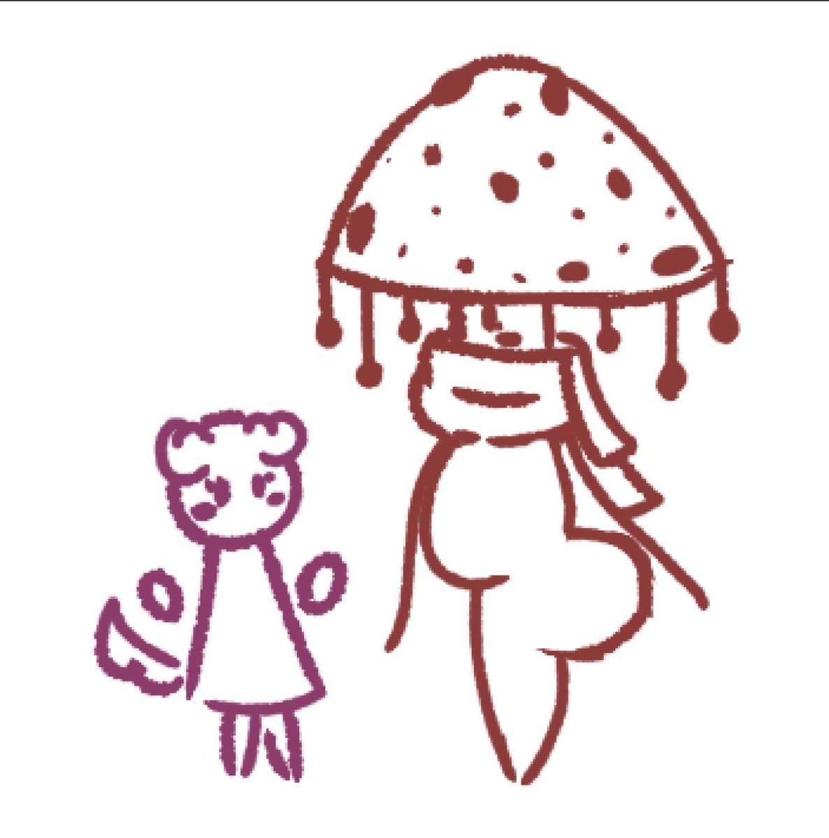 kikispicezone's tweet photo. NEW GOOBER ALERT‼️
I made a cute mushroom lady named Fuu! (she/it) 🍄
She’s a friendly traveling merchant from a race of all-female, alien-like mushroom creatures. https://t.co/uMe1M6T0CB