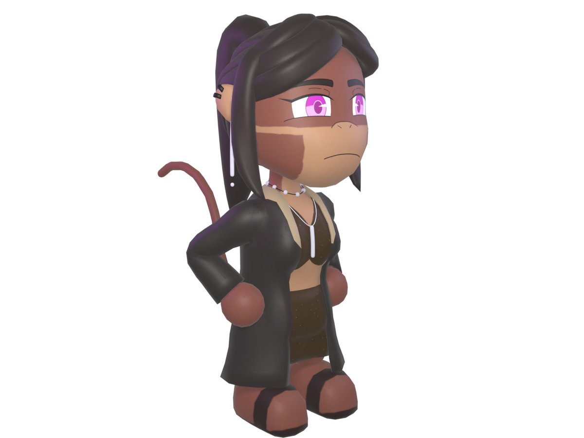 mrjeezwoods's tweet image. Little Cathy #volcalderaashfall #3dart #snootgameart #snootgamefanart #furryart