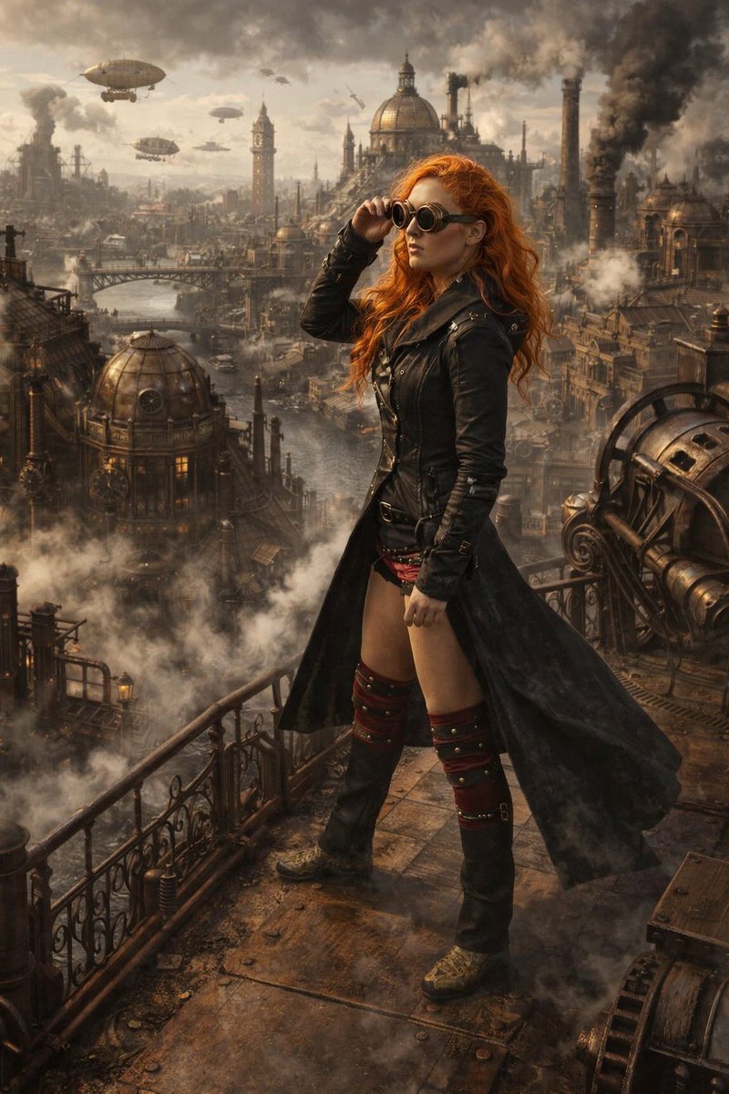 Becky Lynch in an ordinary steampunk universe. 

#WWE     <a href="/BeckyLynchWWE/">Rebecca Quin</a>