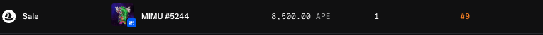 mimuonape's tweet image. 3 large MIMU sales tonight!
8.5K $APE , 5K $APE , 3K $APE

Just getting started.
@mimuonape @ApeChainHUB