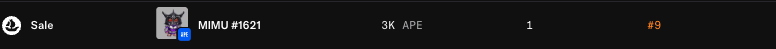 mimuonape's tweet image. 3 large MIMU sales tonight!
8.5K $APE , 5K $APE , 3K $APE

Just getting started.
@mimuonape @ApeChainHUB