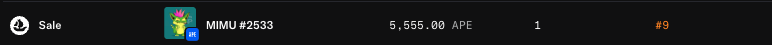 mimuonape's tweet image. 3 large MIMU sales tonight!
8.5K $APE , 5K $APE , 3K $APE

Just getting started.
@mimuonape @ApeChainHUB