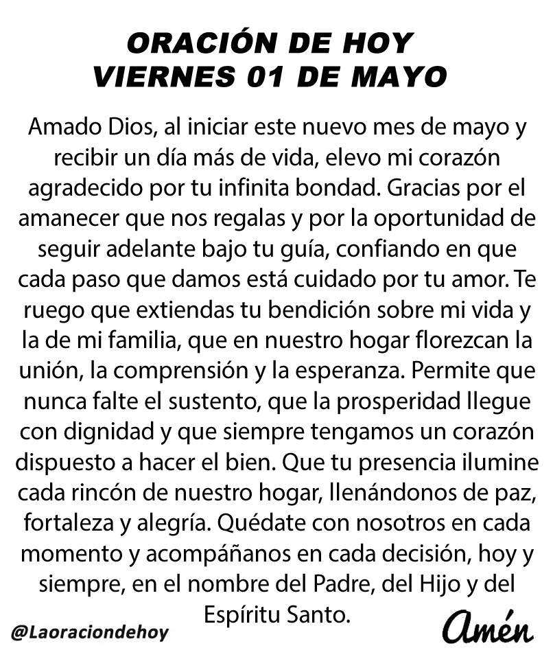 Oración De Hoy tweet media