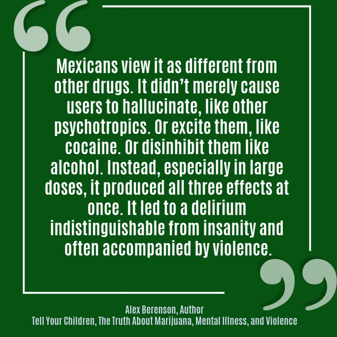 PopPotIllinois's tweet image. Mexico has a unique experience with #marijuana and made it illegal nationally before the US.  Marijuana is not illegal because of #racism but because it makes people crazy.