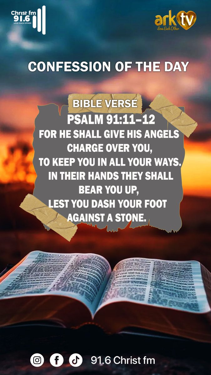 916ChristFm's tweet image. Today we walk in divine protection. God has assigned angels to guard, guide and uphold us in every step we take. We are covered, preserved, and kept from harm.

#DivineProtection #Psalm91 #FaithConfession #GodIsMyShield #christfm916