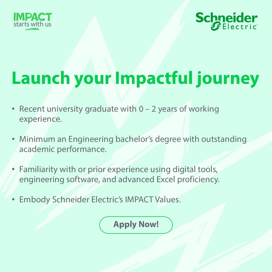 PT Schneider Electric Indonesia is hiring!

Bergabunglah sebagai Future Leader di Schneider Electric.

Daftar sekarang: careers.se.com/event-5273/tal…