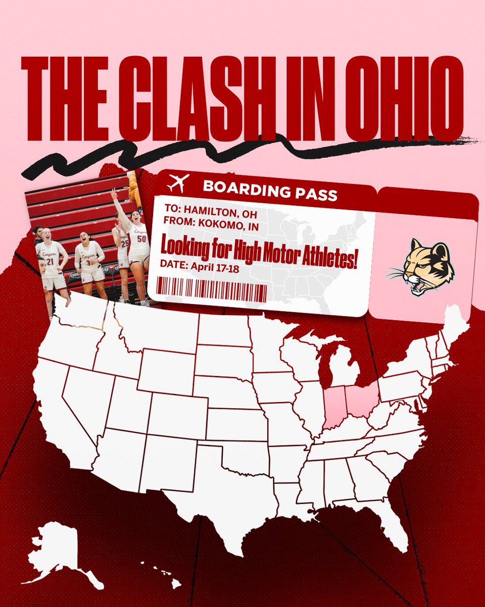 IUKWBB's tweet image. 🏀 Get ready for THE CLASH IN OHIO! April 17-18, we're searching for HIGH-MOTOR COMPETITIVE athletes! Show us your talent! #NextLevel #StrongWomenHere #RollCougs