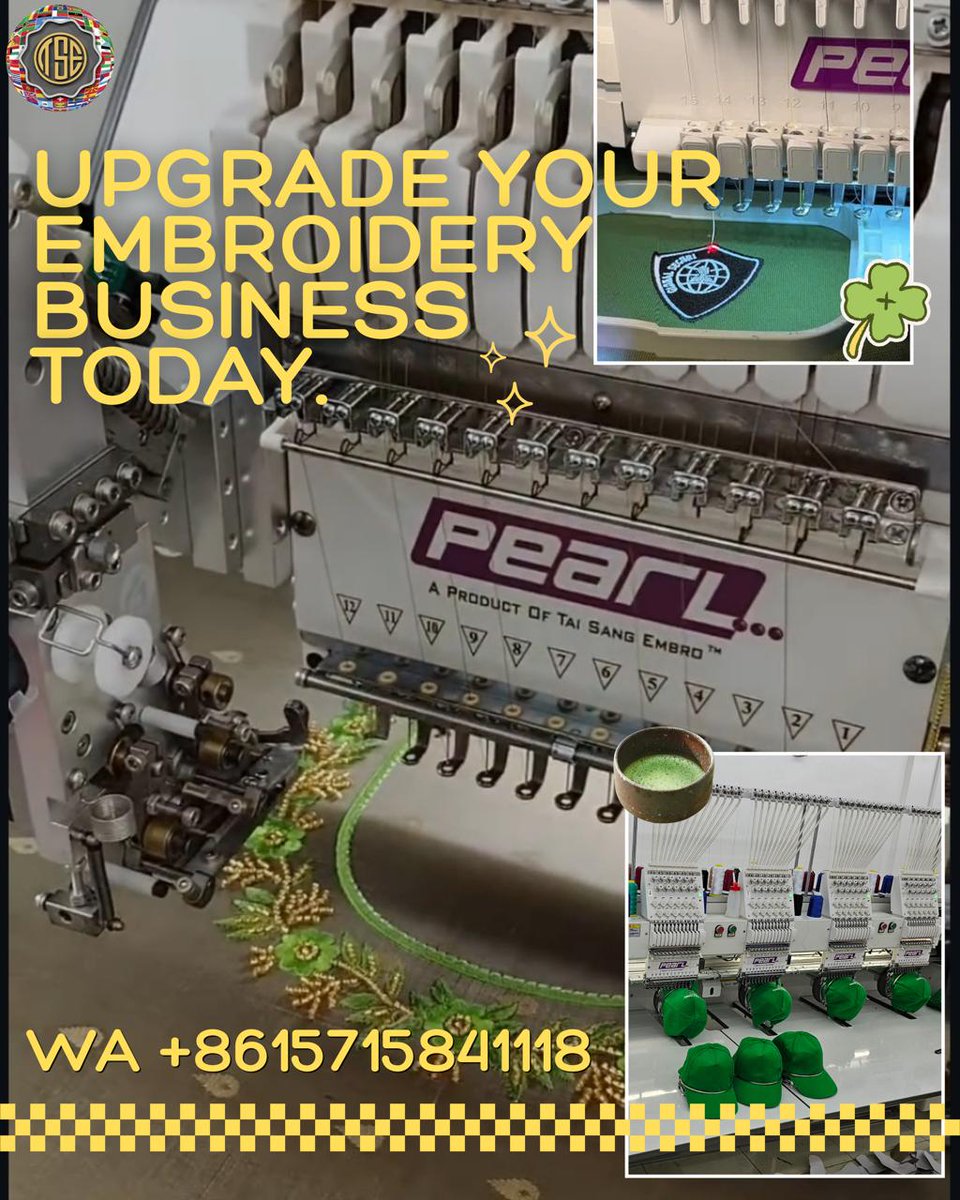 TaisangAE's tweet image. ارتقِ بمشروعك في مجال التطريز إلى مستوى جديد. 🧵✨ طوّر آلاتك إلى آلات مصممة لأداء أفضل، وعمل أكثر سلاسة، ونتائج أقوى. 🚀💼 ابدأ بتنمية مشروعك اليوم مع تاي سانغ للتطريز. 💡🔥
📩 wa.me/8615715841118
📲 تابعنا: @taisangembro
نحتفل بالذكرى السنوية الحادية والعشرين!
#taIsangembro