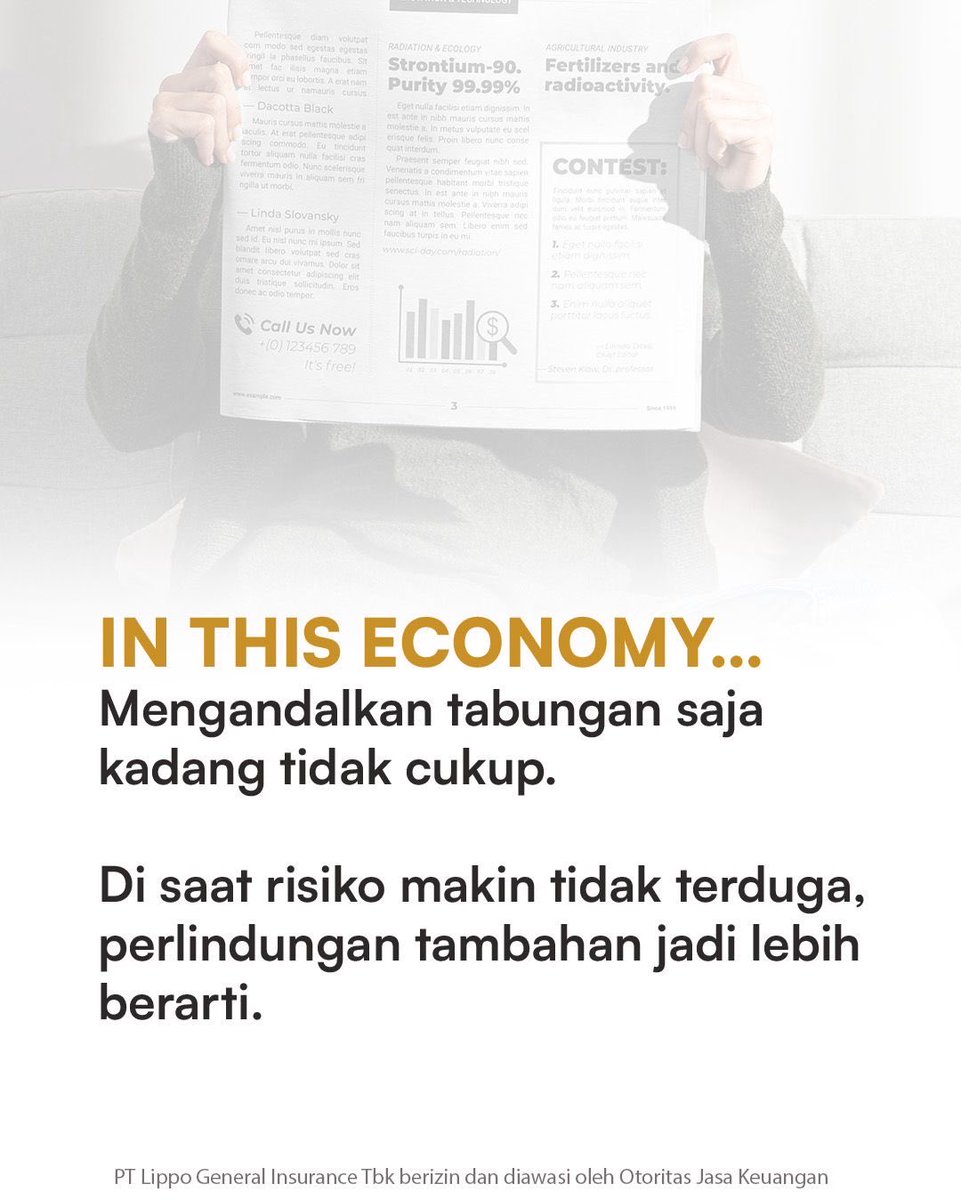LGI_id's tweet photo. Ekonomi berubah, prioritas ikut menyesuaikan 💬

Punya perlindungan finansial bikin langkahmu tetap aman meski kondisi tidak selalu pasti 🛡️

#LGI #LGIaCompanyofHanwha #FinancialProtection #Asuransi #FinancialWellness https://t.co/CORW7vOp47