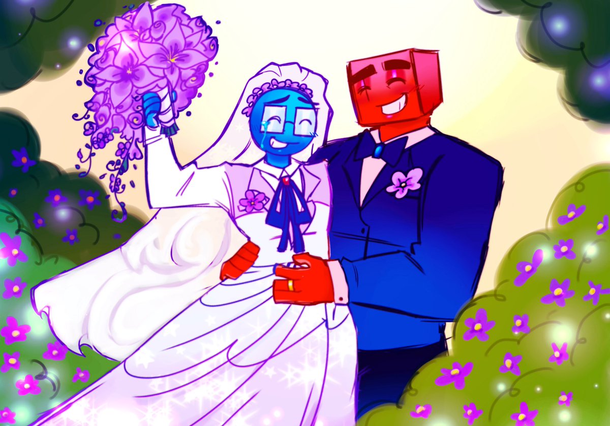 flowerguy473734's tweet image. AFTER DEFEATING GOLDEL IN THE ROBLOX EVENT DISCORD SERVER OF PUZZLEHEADS; BOTH RHETT AND BLU MARRIAGE PEACEFULLY!!

THANK YOU WARRIORS 🤝💗 (event happened on 11am)
#puzzleheads #fanart