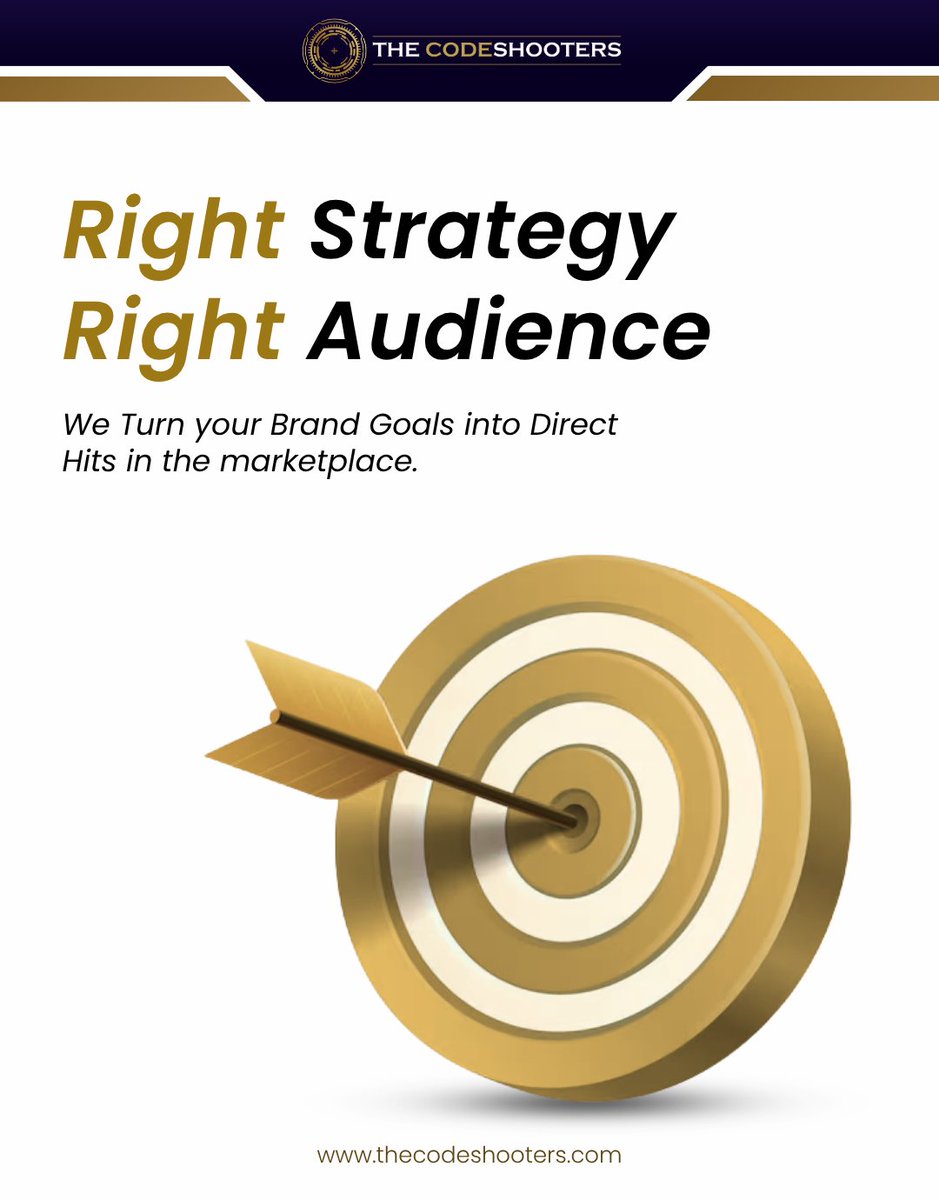 thecodeshooters's tweet image. Right strategy. Right audience. 🎯

Turn your brand goals into real results with data-driven digital marketing 🚀

Hit the target. Grow your business.
🌐 thecodeshooters.com

#DigitalMarketing #MarketingStrategy #TargetAudience #BusinessGrowth #TheCodeShooters