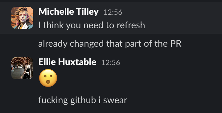 GitHub is one of the few modern websites where I have to refresh or I miss things