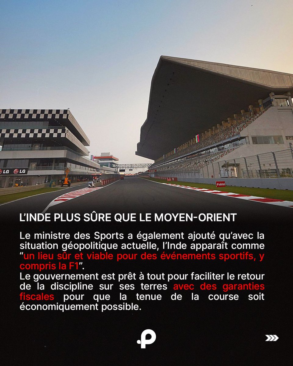Pit_lane_Press's tweet image. 🇮🇳 🏁| L’INDE ANNONCE SON RETOUR EN 2027, LA F1 PLUS MESURÉE 🧐

👉 Suivez l’actualité de la Formule 1 avec @pit_lane_press sur Instagram, Tik Tok, Youtube et X 📲

📰 NextGen
📸 F1 / Mansukh Mandaviya

#F1 #Formula1 #Inde #IndianGP