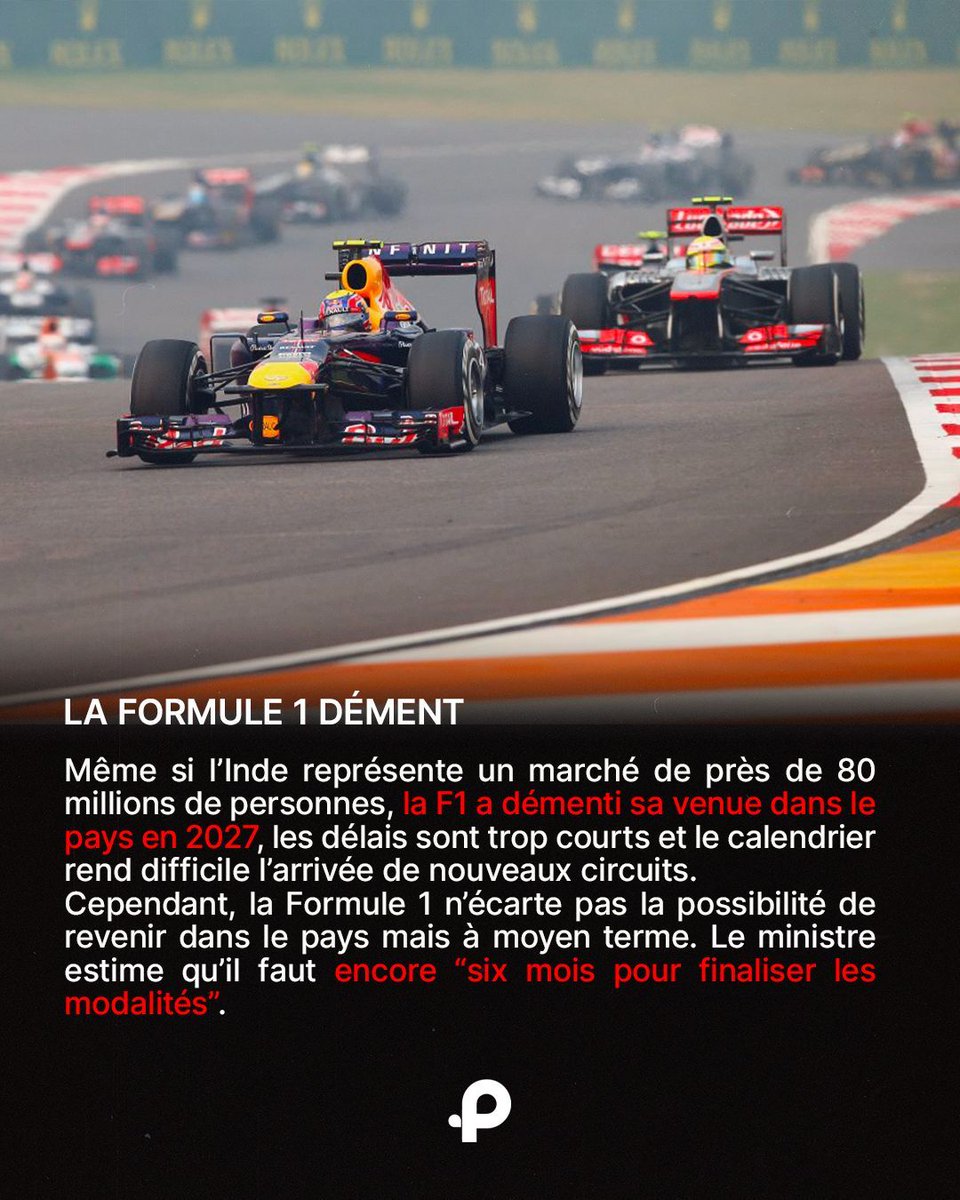 Pit_lane_Press's tweet image. 🇮🇳 🏁| L’INDE ANNONCE SON RETOUR EN 2027, LA F1 PLUS MESURÉE 🧐

👉 Suivez l’actualité de la Formule 1 avec @pit_lane_press sur Instagram, Tik Tok, Youtube et X 📲

📰 NextGen
📸 F1 / Mansukh Mandaviya

#F1 #Formula1 #Inde #IndianGP