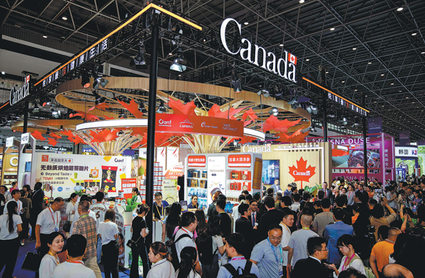ChinaDaily's tweet image. Canadian companies are stepping up efforts to tap China's vast consumer market, using the ongoing China International Consumer Products Expo as a launching pad for new products and deals as bilateral #trade relations between the two countries show signs of renewed momentum.
