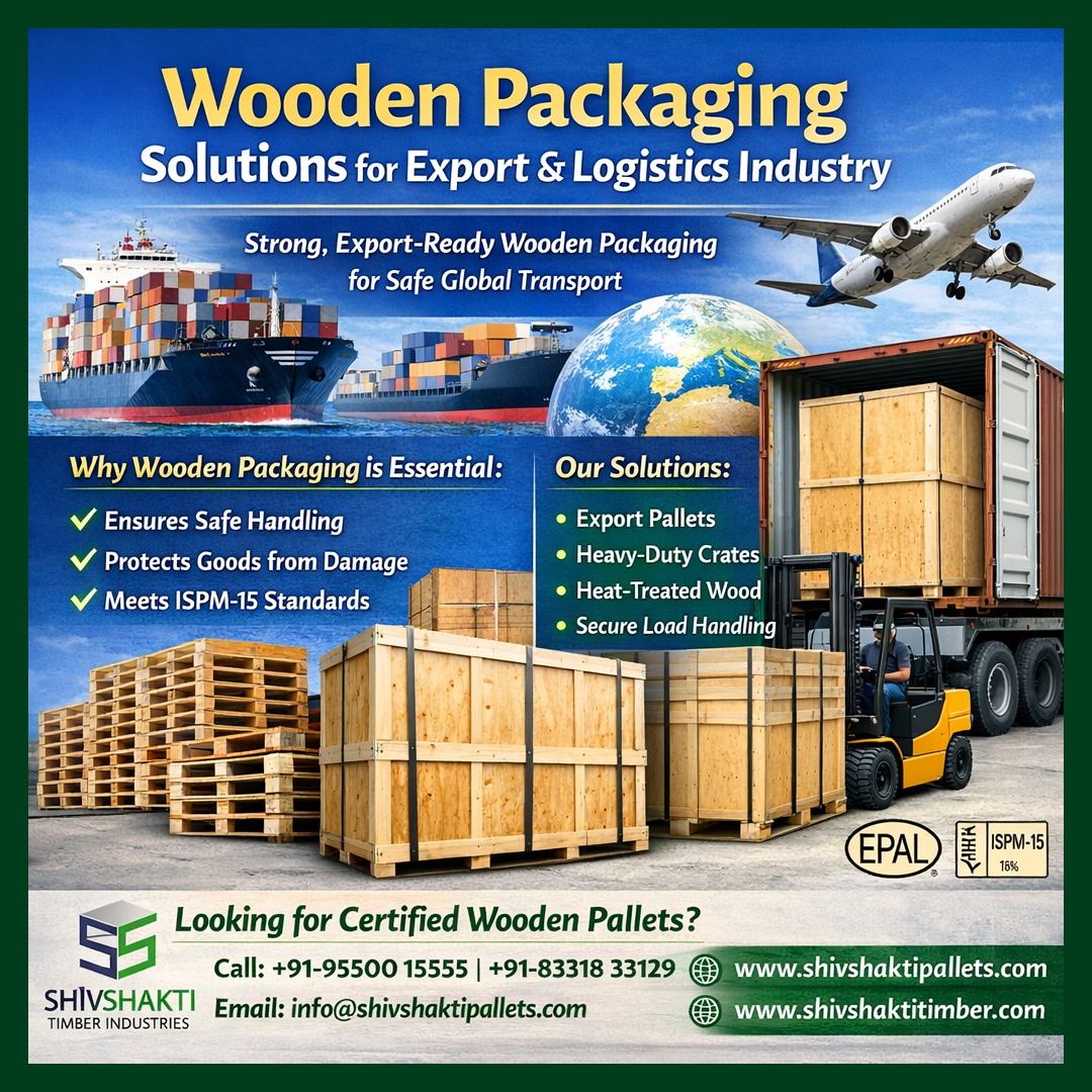 shivshakti_ti's tweet image. In the export and logistics industry, packaging plays a crucial role in ensuring products reach their destination safely and efficiently.

Products: shivshaktipallets.com
About Us: shivshaktitimber.com

#WoodenPallets #ISPM15 #EPAL #GMA #ISO #Hyderabad #Visakhapatnam #India