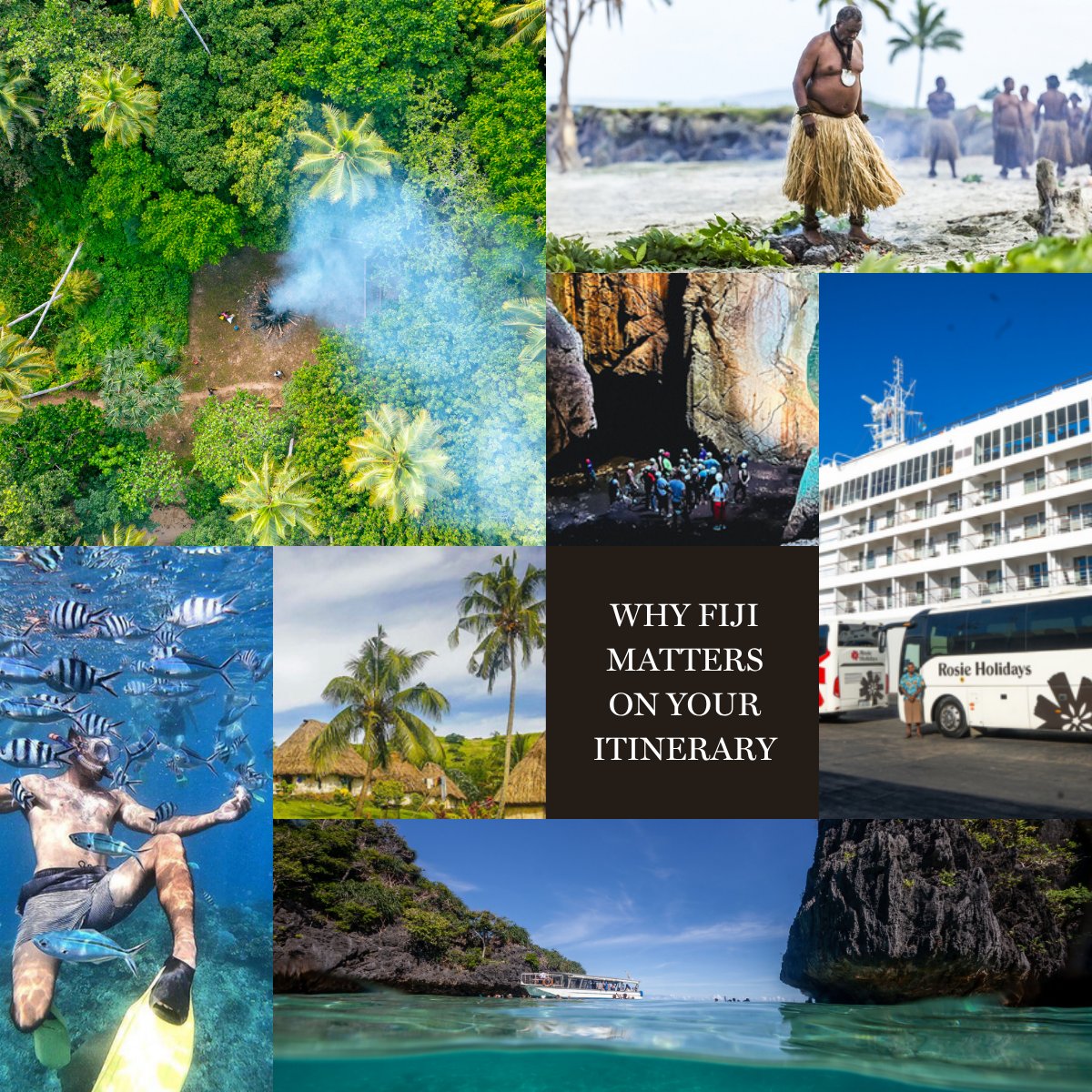 rosiecruises's tweet photo. What makes a port unforgettable?
Fiji delivers:
✔ Culture
✔ Adventure
✔ Scenery

We help cruise partners turn port calls into standout experiences.

Ready to elevate your itinerary?
👉 Book for a consultation

#CruiseIndustry #CruisePlanning #ShoreExcursions #RosieFijiCruise https://t.co/WPne2sI13d