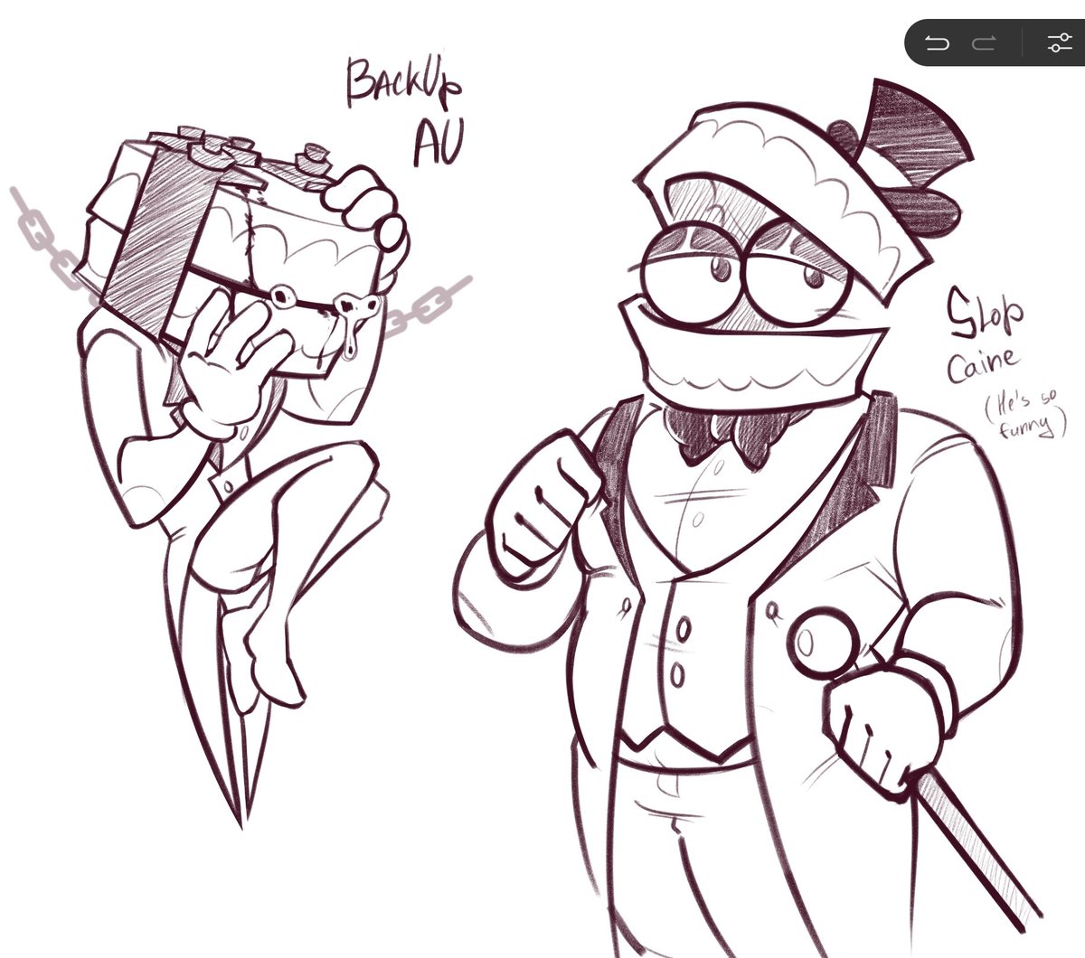 Caine #tadc Ohyeah I love BackUp AU @katzebruh I also finally got