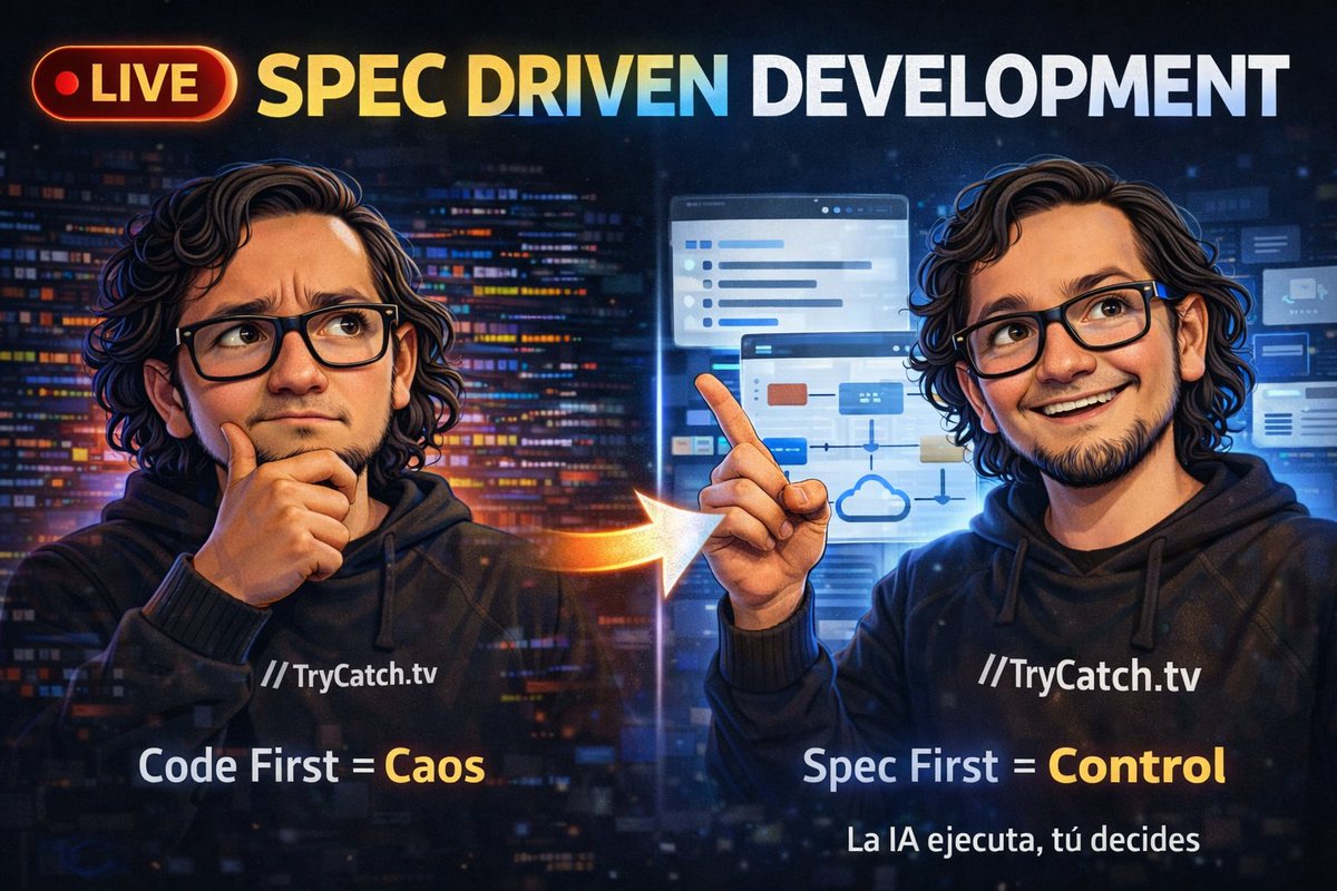 TryCatch_tv's tweet photo. El problema no es el código, es cómo empiezas.

Muchos errores en software no vienen de bugs, vienen de decisiones mal definidas desde el inicio.

Si no puedes escribir la spec, no entiendes el problema.

🎥 Nuevo video

https://t.co/DpXiu2qyGY https://t.co/dLkn0ou5Uy