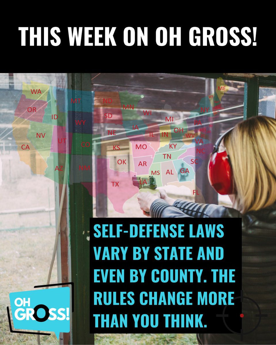 Do you actually know the self-defense laws where you live? Most people don’t. And depending on where you are, the rules can change more than you think. This week on Oh Gross!, crime journalist and self-defense expert Tom Morris Jr. breaks down why this matters for everyone, not