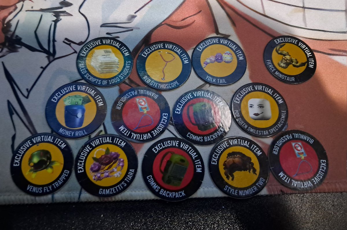PapiGrimace's tweet photo. Got roblox codes in stock

biannual passholder 5
Style Number two 8
yolk tail 10
comms backpack 5 
failed scripts of 1000 studies 8
fierce minotaur 12
money roll 10
gamzettis tiara 15
venus fly trapped 12
red stethoscope 7
smilestar 65 

Dm @MrrPattt https://t.co/i2HrGPQ1xq