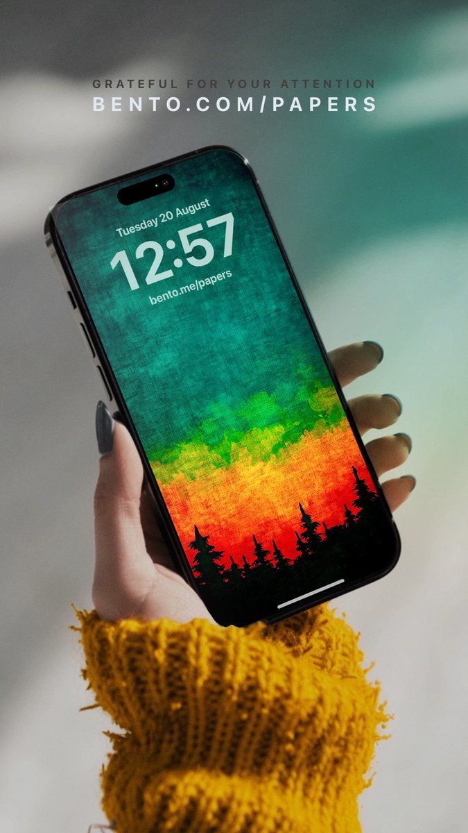 Papers_app's tweet image. Painted horizons &amp;amp; pine silhouettes.🌲🎨 #DigitalArt #wallpaper