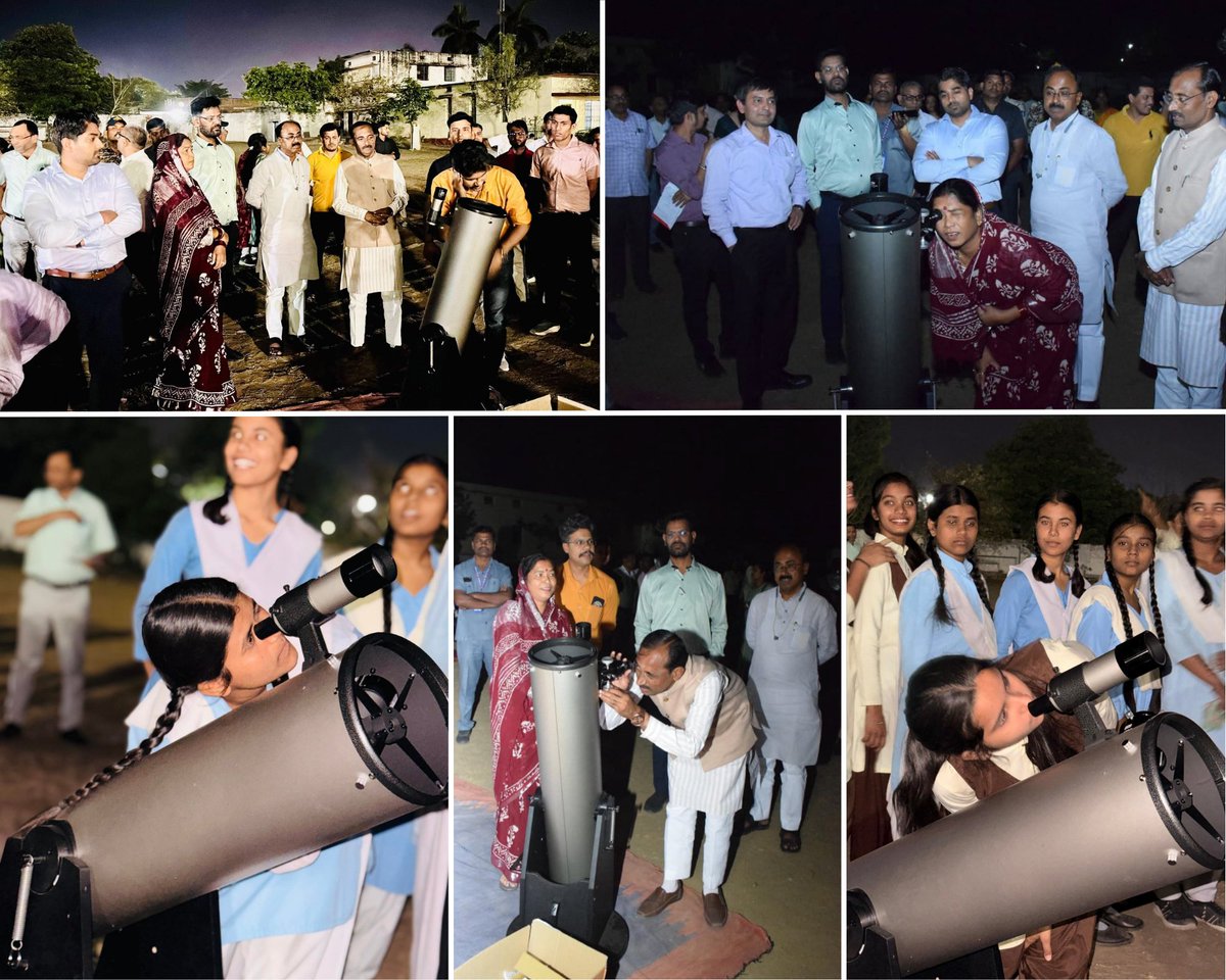 iiserbhopal's tweet photo. From curiosity to cosmos ✨🔭

At IISER Bhopal, we believe science becomes truly meaningful when it moves beyond classrooms and reaches the community. In Singrauli, this vision took a tangible form with the installation of two 10-inch optical telescopes, guided by our faculty experts Dr. Mayuresh Surnis and Dr. Rajib Saha (Department of Physics).

What was once a distant sky is now a shared window to the universe for school students in the region. This initiative was made possible through active support and leadership from our esteemed Director, Prof. Gobardhan Das, in coordination with the Collector Office and with strong encouragement from Hon’ble State Minister Smt. Radha Singh, MLA Shri Ram Niwas Shah, and MLA Shri Rajendra Meshram.

Beyond observing stars, this effort is about nurturing curiosity, inspiring questions, and encouraging scientific thinking among young minds.

IISER Bhopal remains committed to expanding science outreach and bringing discovery-driven learning closer to society.

News coverage & official release:

🔗 Bhaskar News: https://t.co/V8HvShc2ok

🔗 Collector Office (Official Release): https://t.co/xleH9IRh8c

@EduMinOfIndia @IndiaDST @DBTIndia @dasgobardhan @phy_iiserb 

#IISERBhopal #ScienceOutreach #Astronomy #Education #Singrauli #Physics #ScienceForAll