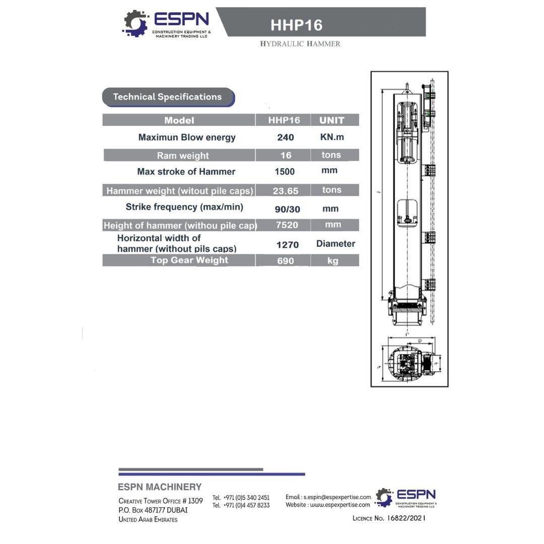 espnmachinery's tweet image. HHP16 Impact Hammer in action at Al Marjaan Island, Ras Al Khaimah, UAE.
Powered by P600, handling 900 mm pile dia and 17 m pile length for reliable marine piling performance.

+971 58 169 7520
#HHP16 #ImpactHammer #Piling #MarineConstruction #FoundationWork #ESPNMachinery