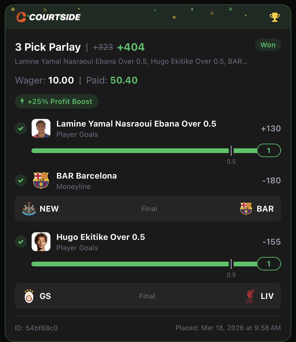 ParlaysMuneco's tweet image. Courtside parlay #parlay #bet #money