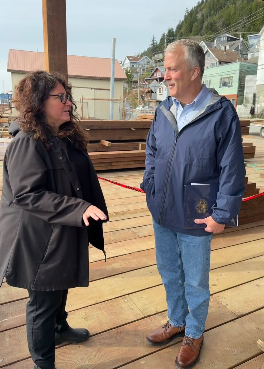 SenDanSullivan's tweet photo. Thank you to all those in Ketchikan for welcoming the @DOTMARAD Administrator and for showcasing how important Alaska is to America’s maritime strength and national security.

It was also great touring the University of Alaska Southeast’s Maritime Training Center—one of the many reasons Ketchikan is so important to Alaska’s maritime industry, as well as our national security.

I also appreciated the opportunity to sit down with AIDEA’s board, city officials, sport fishermen, and local small businesses to discuss ongoing economic development, infrastructure, and workforce opportunities.

Thank you Ketchikan for another warm welcome!