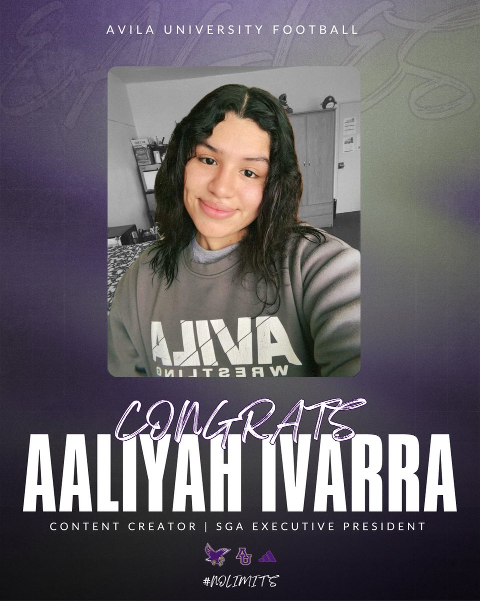 Avila_football's tweet photo. Congrats to Aaliyah Ivarra, one of our content creators, on being elected SGA Executive President! Your hard work and leadership truly paid off! 👏🏼🦅 

#Nolimits https://t.co/Ag1IQJgnom