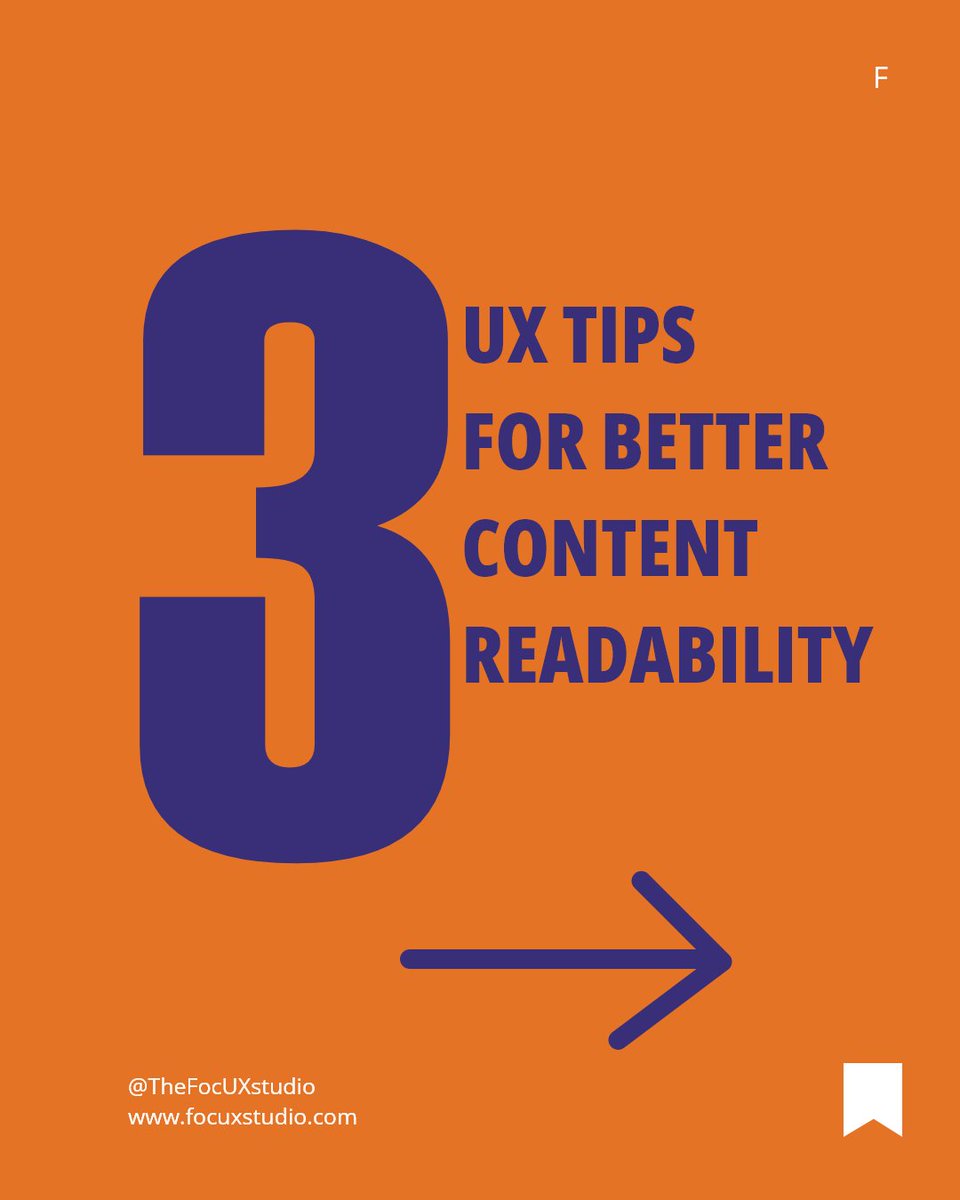 TheFocuxStudio's tweet image. 📖 Tuesday Tip:
If users can’t read it, they won’t use it.
Clear structure, simple language, and good spacing make content easier to scan and understand.
Readable design = usable design.

#TuesdayTips #UXDesign #UserExperience #ContentDesign #FocUXStudio