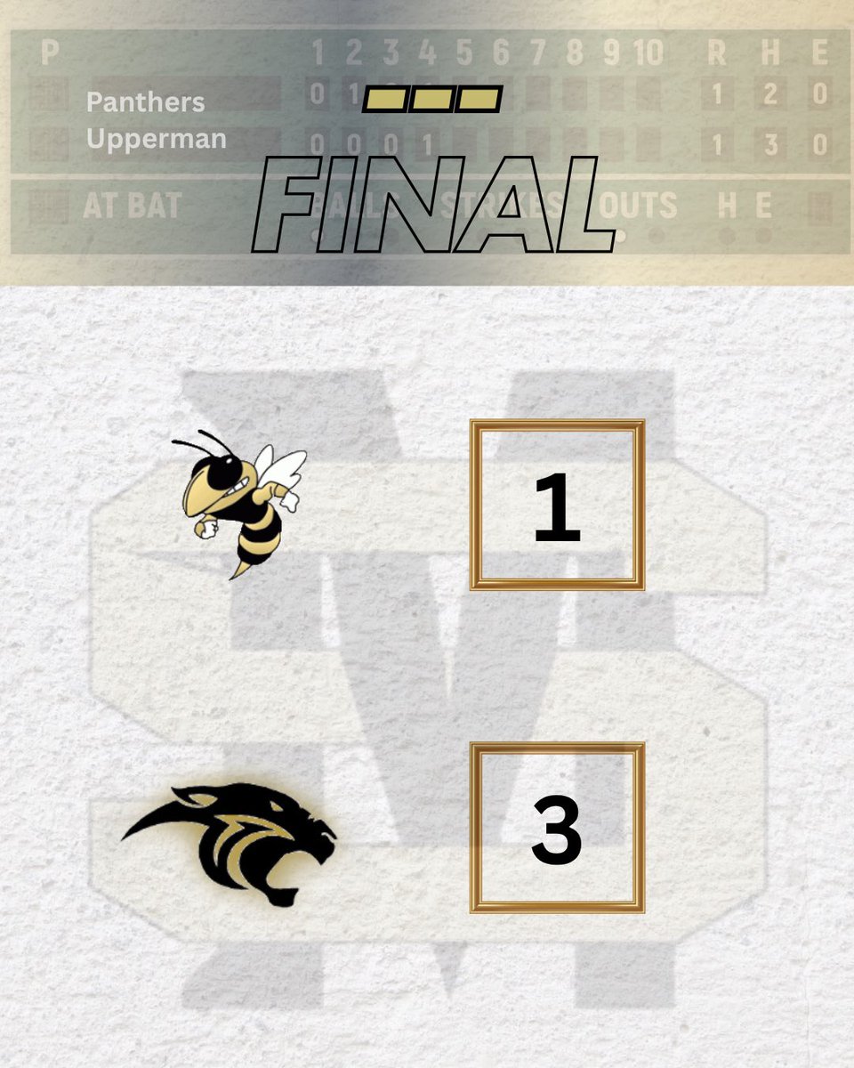stonehsbaseball's tweet photo. Panthers take down Upperman 3-1 behind a dominant complete game from Memphis Barnes (7 IP, 1 ER). Scarbrough, Wilson &amp; Barnes drive in runs as Stone plays clean, error-free ball. 🐾🔥 https://t.co/x0qE8550lK