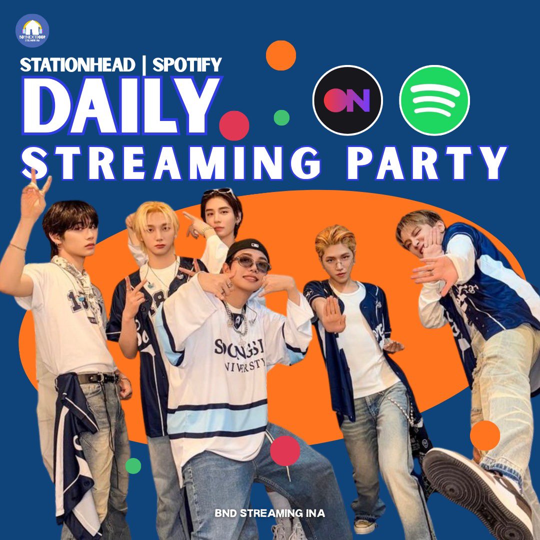 BonedoStreaming's tweet image. 🎧 DAILY LISTENING PARTY 🎧

Let’s go streaming, ONEDOOR! 💙🎼

🗓️ TODAY 
📻 Stationhead: stationhead.com/bonedostreaming
📀 Spotify Playlist: open.spotify.com/user/31y3pgoby…

More info? Check our Carrd:
🔗 bonedostreaming.carrd.co

#BOYNEXTDOOR #보이넥스트도어 #BND