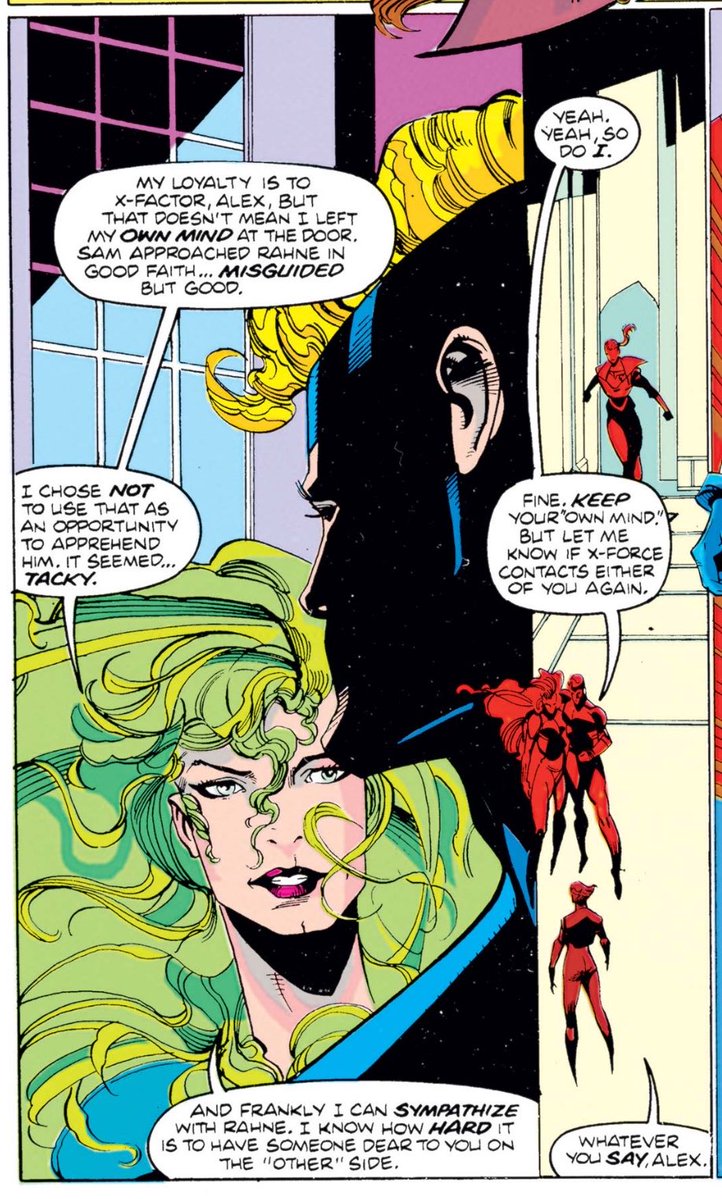 “My loyalty is to X-Factor, Alex, but that doesn’t mean I left my own mind at the door.” ❇️