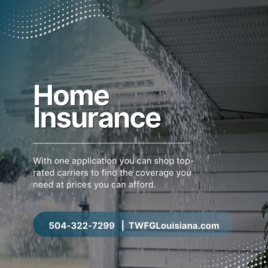 TWFGTonyVoiron's tweet image. Homeowners' Insurance
You could be paying more than you should.

TWFG Tony Voiron • 504.322.7299
twfglouisiana.com/homeowners-onl…

#HomeOwnersInsurance #RentersInsurance #MobileHomeInsurance #MetairieLA #NewOrleansLA #TWFGTonyVoironInsurance