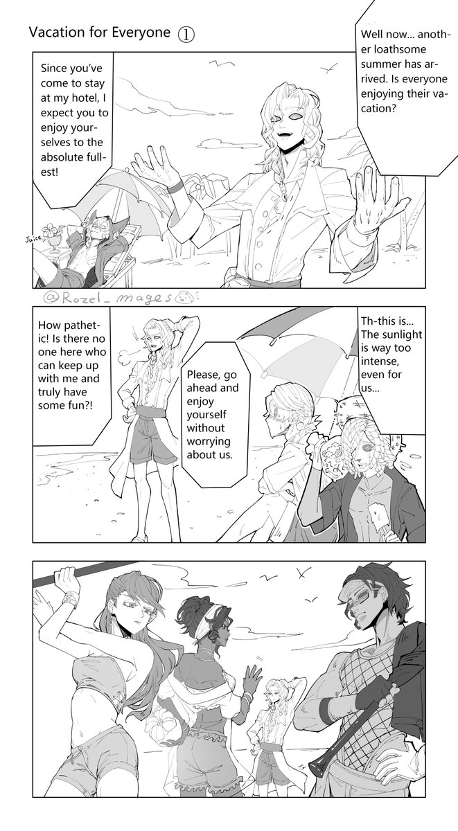I drew this because my wild imagination wouldn't stop before the actual event was implemented. So, the content is completely different from the official event, just so you know! ∠( ᐛ 」∠)_

#IdentityV 