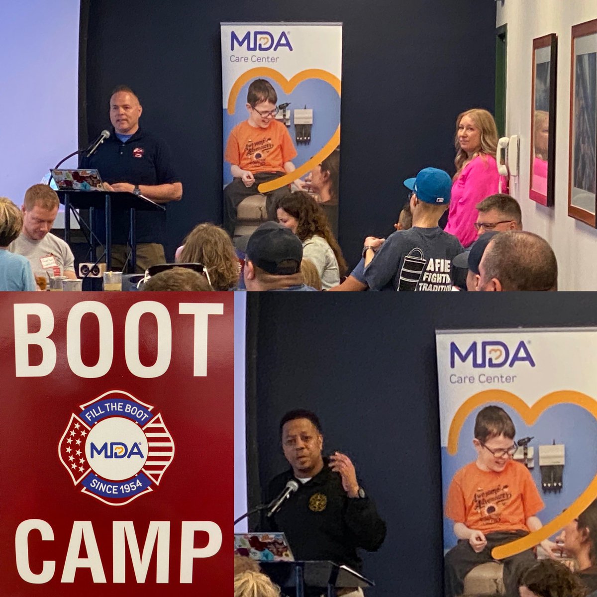 PFFW's tweet photo. We thank our members and Muscular Dystrophy families for attending our @MDAorg Boot Camp and sharing their stories. Hope our members are energetic about their Fill the Boot campaign this year!
Thankful for being hosted by the @Brewers and greatly appreciate their hospitality! https://t.co/nPw3wHjJXj