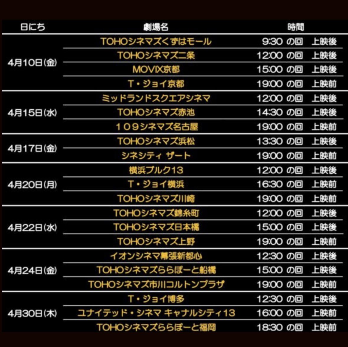 chimney_town's tweet photo. 1人でも多くの方に『映画 えんとつ町のプペル 〜約束の時計台〜』を届けるため
西野亮廣は今日も舞台挨拶ツアーで
全国を駆け抜けます。
本日は愛知県へ参ります💨

◾️4/17(金)静岡※完売
◾️4/20(月)神奈川
①横浜ブルク13 12:00〜の回
②T・ジョイ横浜  16:30〜の回
③TOHOシネマズ川崎  19:00〜の回 https://t.co/rC3TWQutpQ