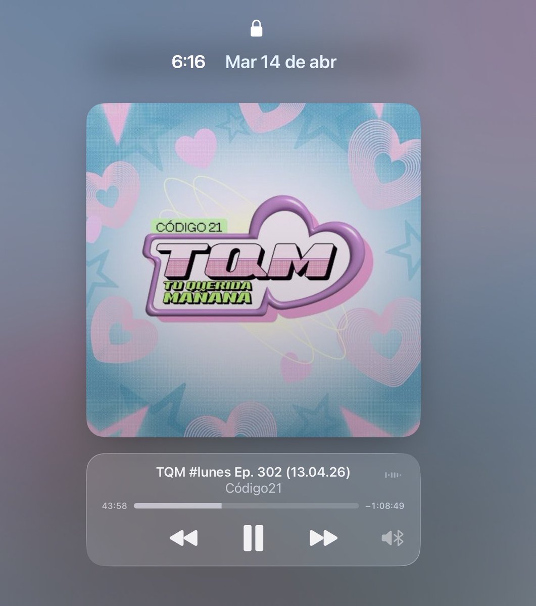 Escuchando la repeticion de ayer Lunes para ver que me perdí . #TQM_show <a href="/lena_catuar/">Lena Catuar</a>